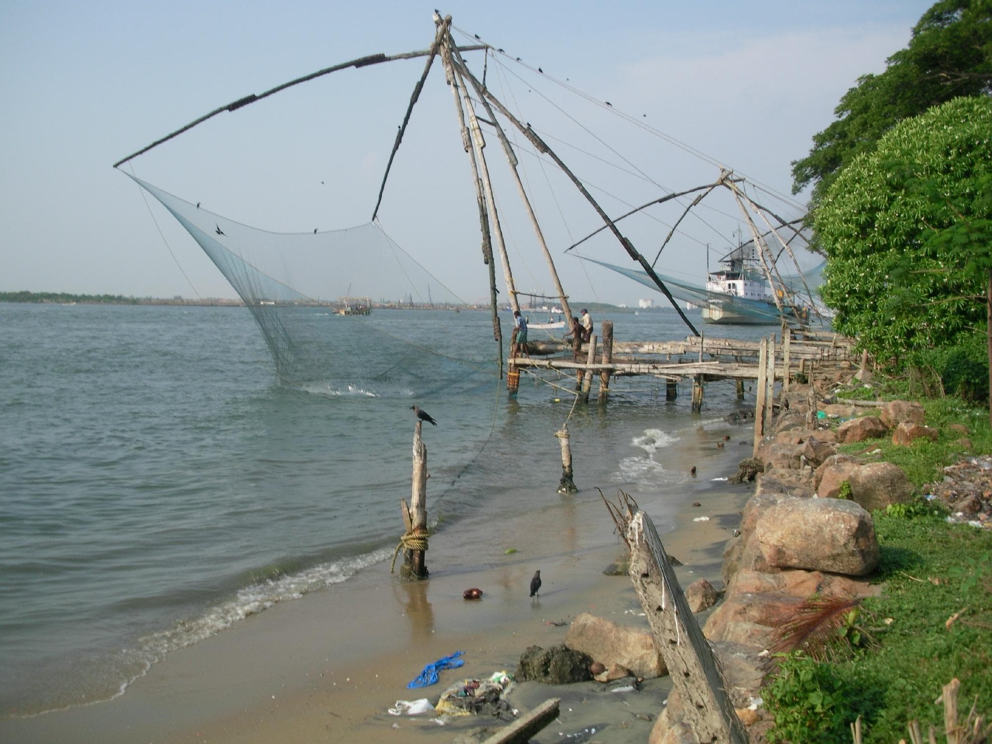 Chinese Fishing Nets at Fort Kochi Beach