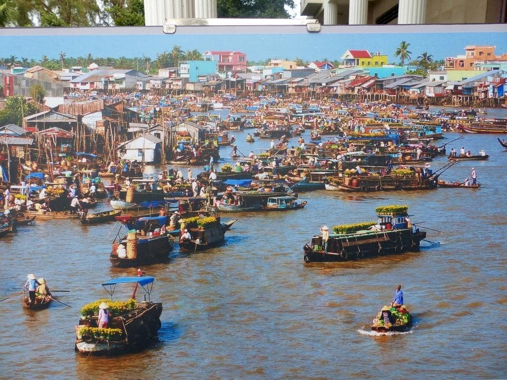 Mỹ Tho River and Floating Markets