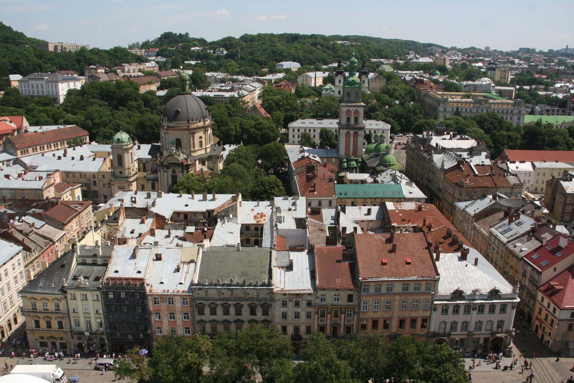 Rynok Square and Surrounding Streets
